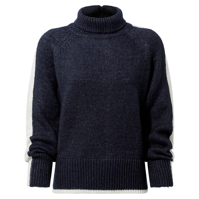 Moira Womens Knitted Jumper - Oxford Blue