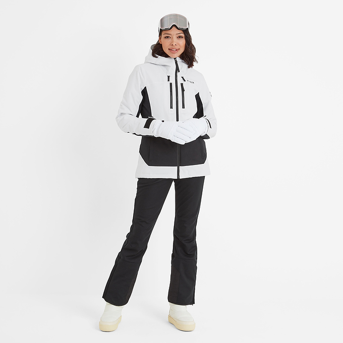 Montana Womens Ski Jacket - Black/Optic White