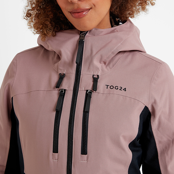Montana Womens Ski Jacket - Black/Faded Pink