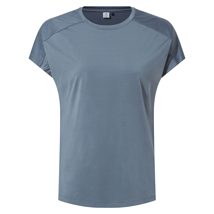 Moorley Womens Tech Short Sleeve Top - Blue Dolphin