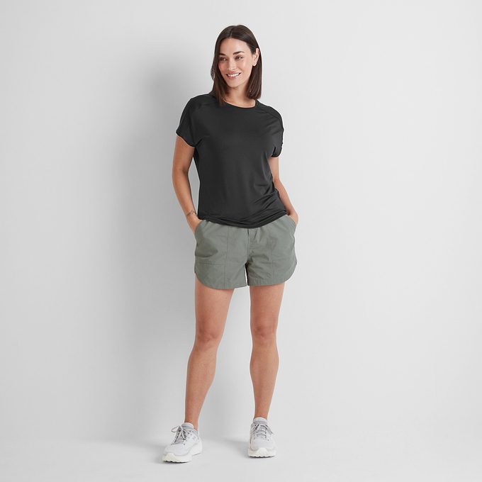 Moorley Womens Tech Short Sleeve Top - Black