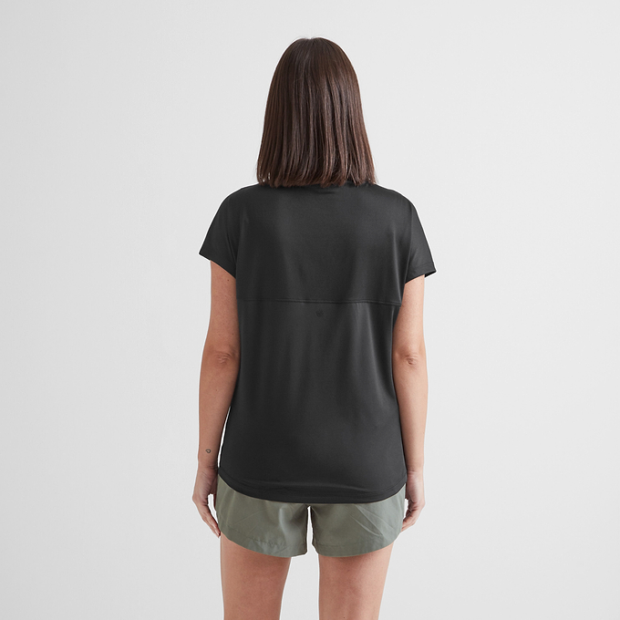 Moorley Womens Tech Short Sleeve Top - Black