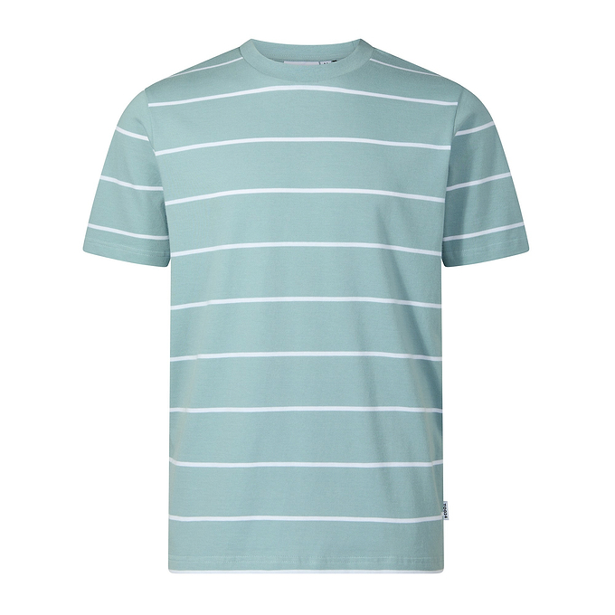 Morar Mens 100% Cotton Supersoft T-Shirt - Summer Sky Stripe