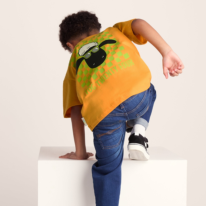 Najdi Kids Shaun the Sheep T-Shirt - Orange Slice
