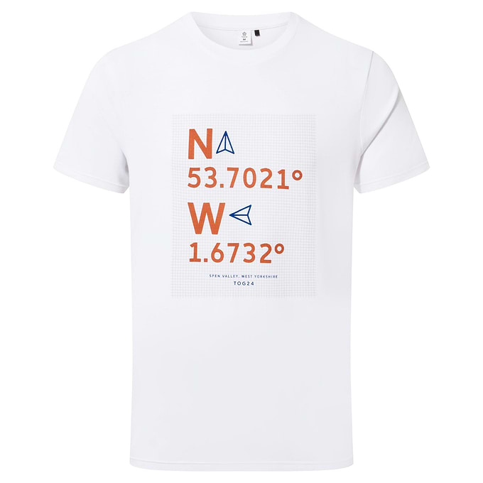 Navigate Mens Outdoor T-Shirt - Optic White