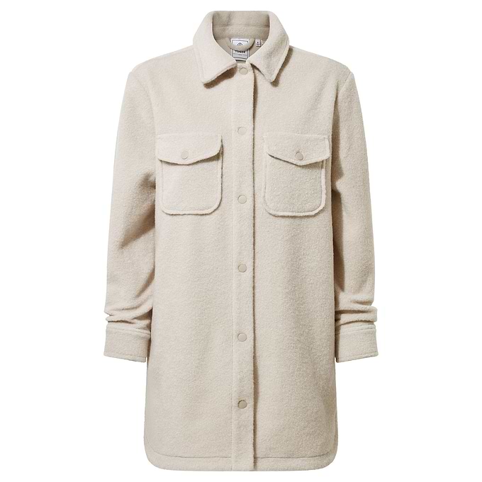 Nayla Womens Long Shacket - Warm Cloud – TOG24