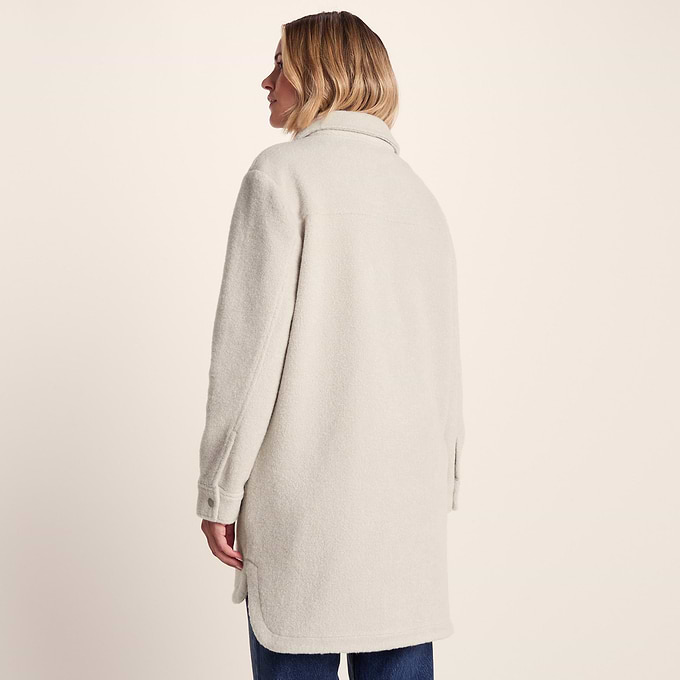 Nayla Womens Long Shacket - Warm Cloud – TOG24
