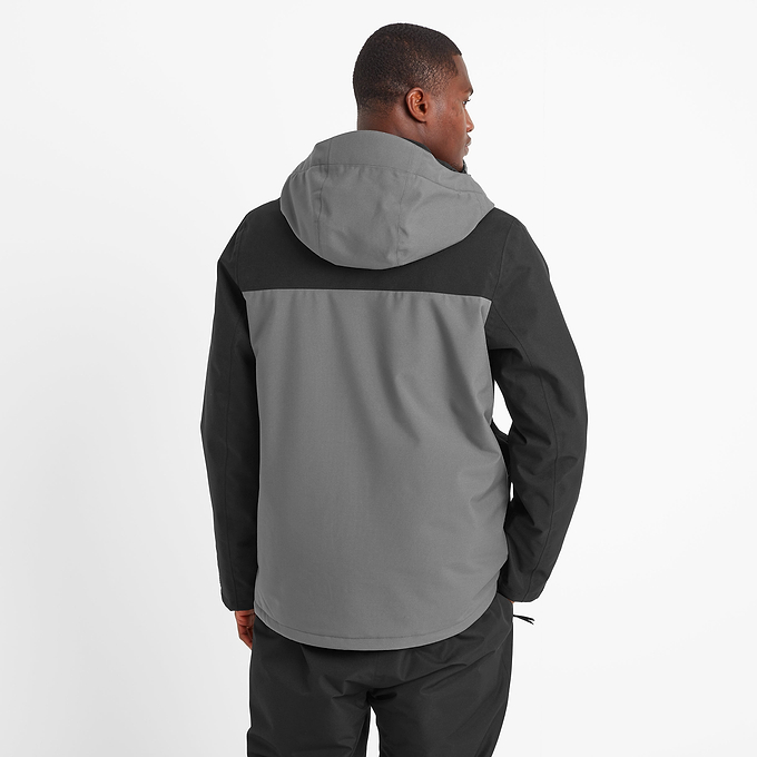 Nitehawk Mens Ski Jacket - Steel Grey/Soot Grey/Black