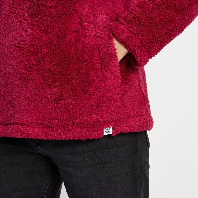Norrell Womens Teddy Half Zip Fleece - Raspberry Marl