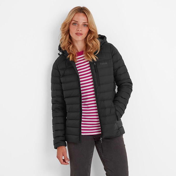 North Womens Hooded Jacket Black – TOG24 - Main Image