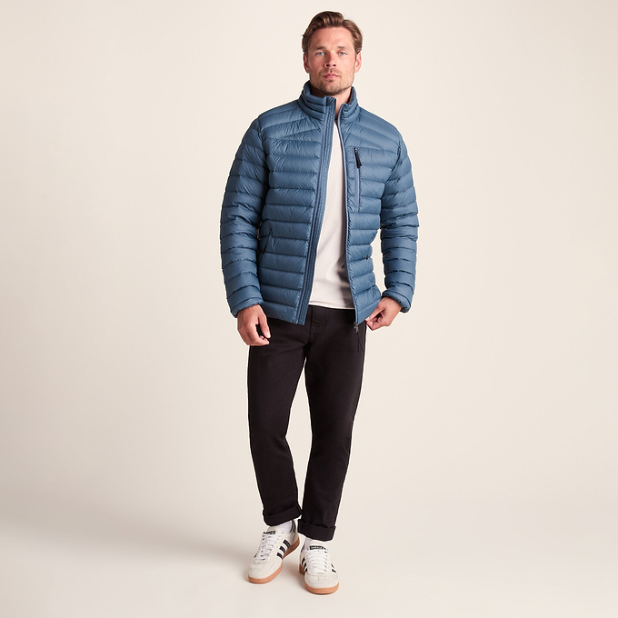 North Mens Down Funnel Jacket - Arctic Blue