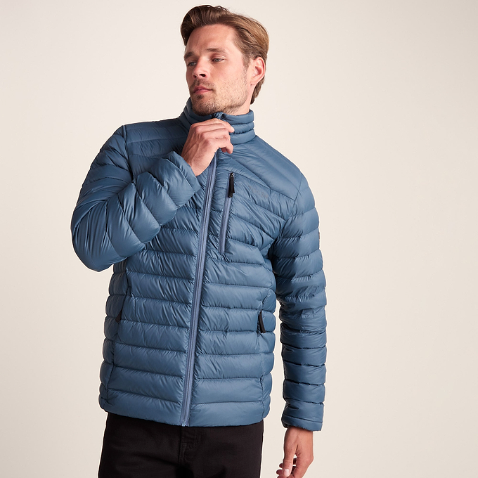 North Mens Down Funnel Jacket - Arctic Blue