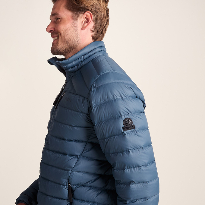 North Mens Down Funnel Jacket - Arctic Blue