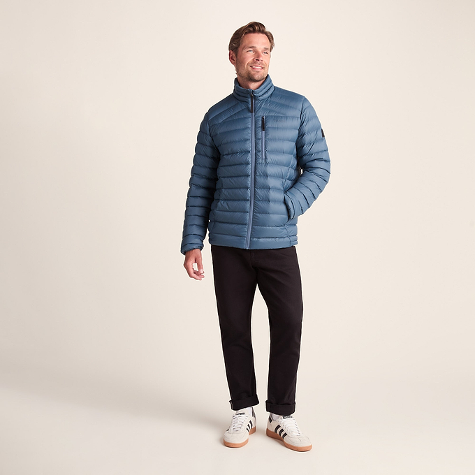 North Mens Down Funnel Jacket - Arctic Blue