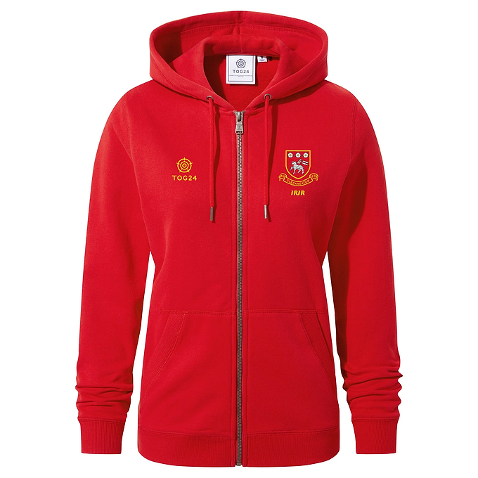 Cleckheaton RUFC Womens - Norwood Zip Hoody Jalapeno Red
