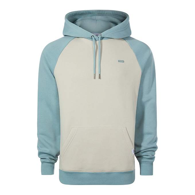 Noston Mens Supersoft Raglan Hoody - Summer Sky