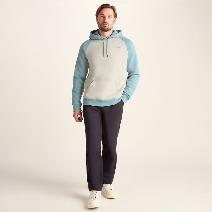 Noston Mens Supersoft Raglan Hoody - Summer Sky