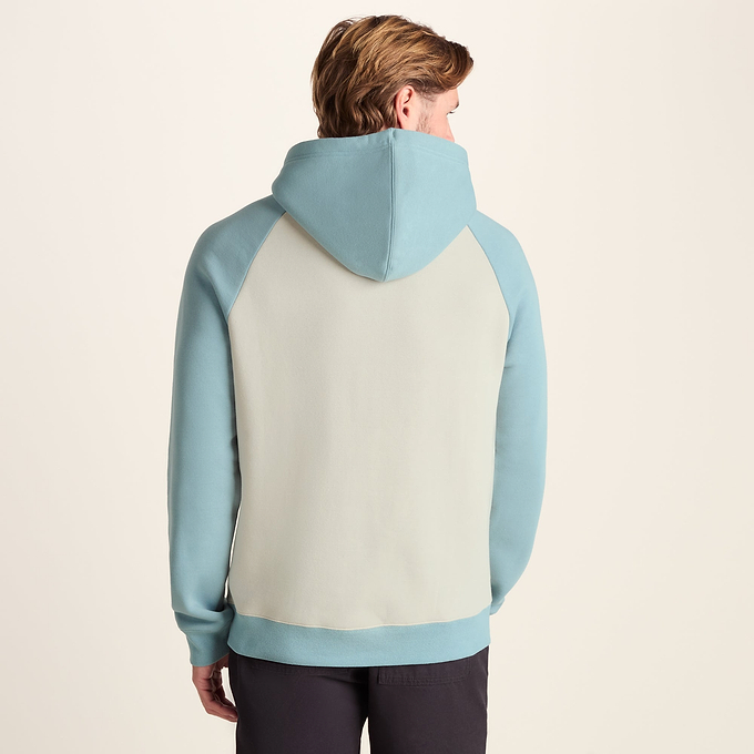 Noston Mens Supersoft Raglan Hoody - Summer Sky