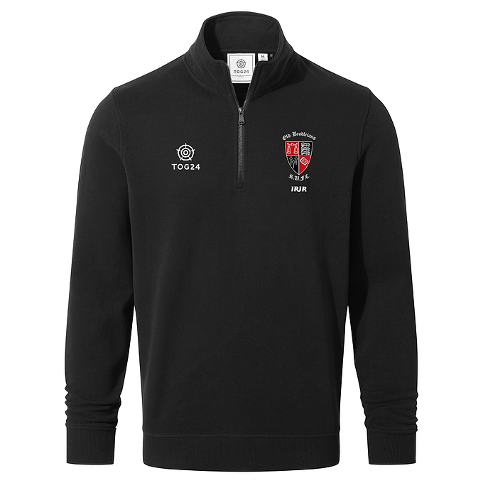 Old Brodleians Mens - Oakenshaw 1/4 Zip Neck Black