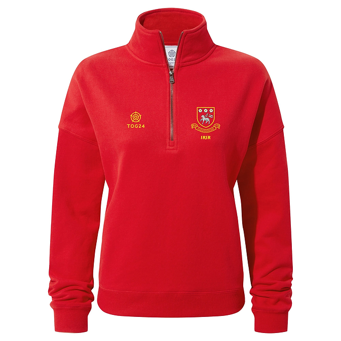 Cleckheaton RUFC Womens - Oakenshaw 1/4 Zip Neck Jalapeno Red