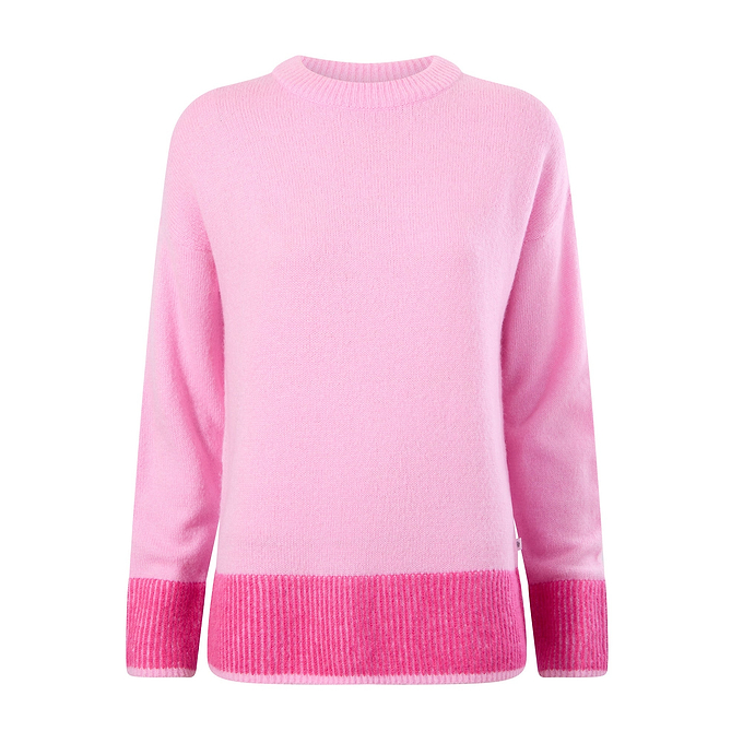 Odette Womens Soft Touch Knit Jumper - Sandy Pink