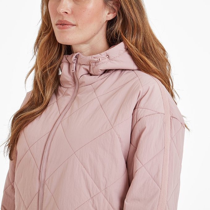 Orford Womens Hooded Packaway Padded Jacket - Faded Pink