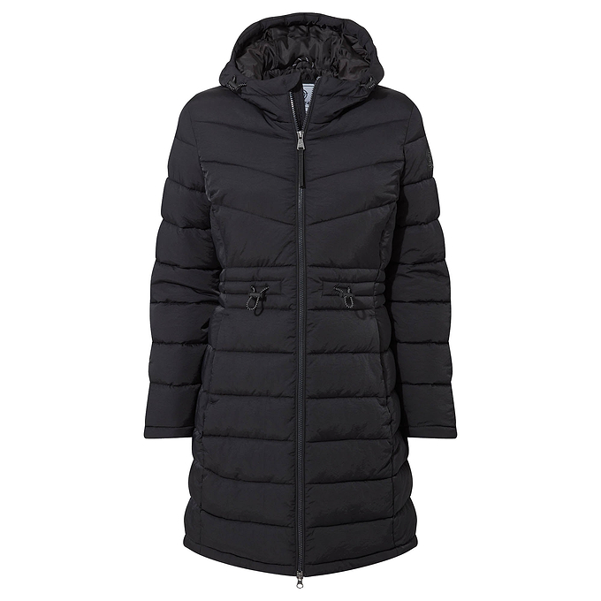 Orton Womens Padded Parka - Black