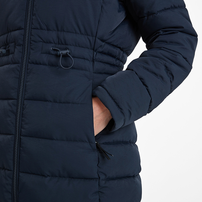 Orton Womens Padded Parka - Dark Indigo