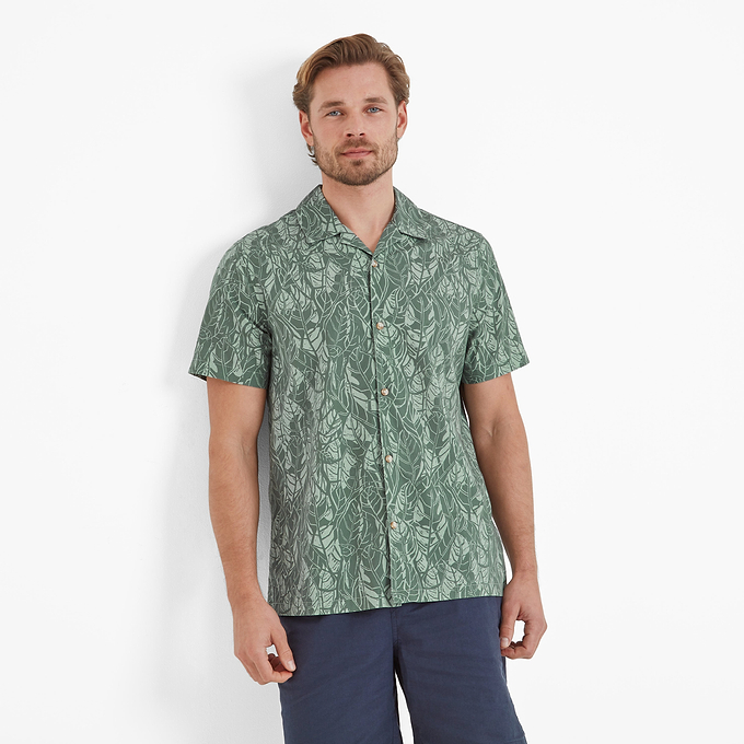 Otto Mens Shirt - Light Forest Print