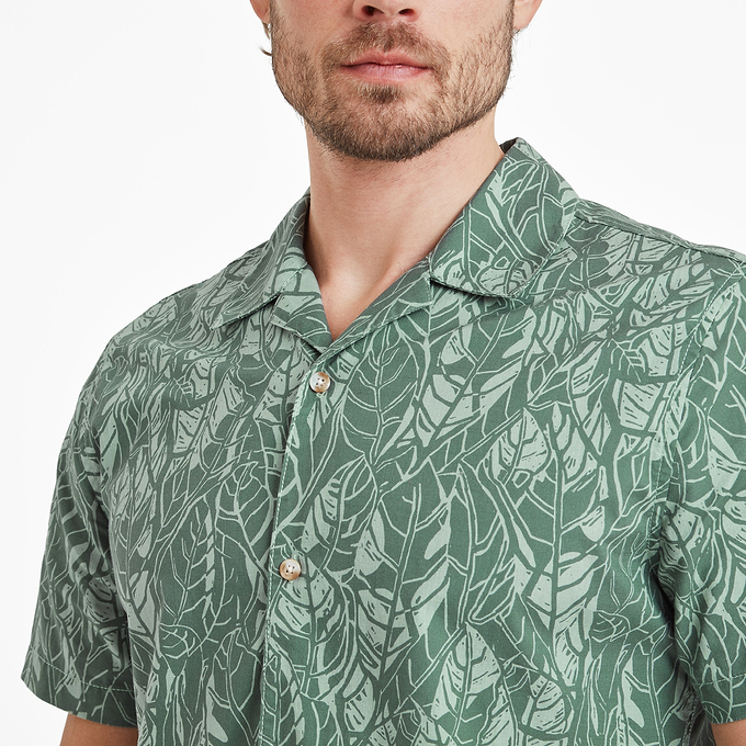 Otto Mens Shirt - Light Forest Print