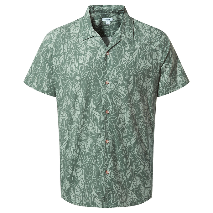 Otto Mens Shirt - Light Forest Print