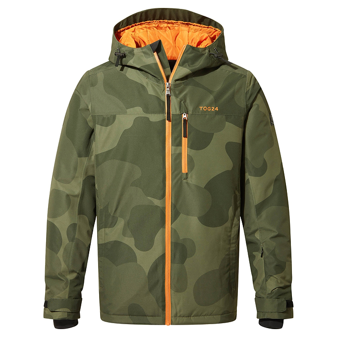 Palisade Mens Ski Jacket - Khaki Pixel Camo