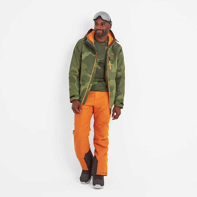 Palisade Mens Ski Jacket - Khaki Pixel Camo