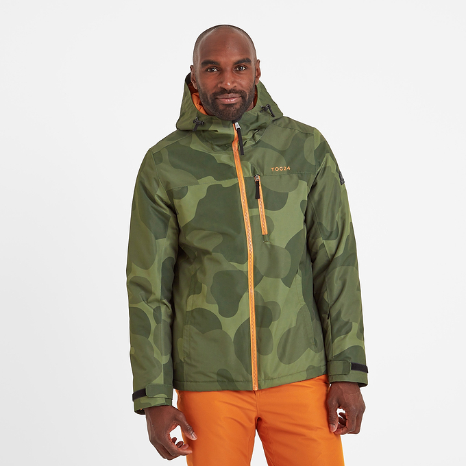 Palisade Mens Ski Jacket - Khaki Pixel Camo