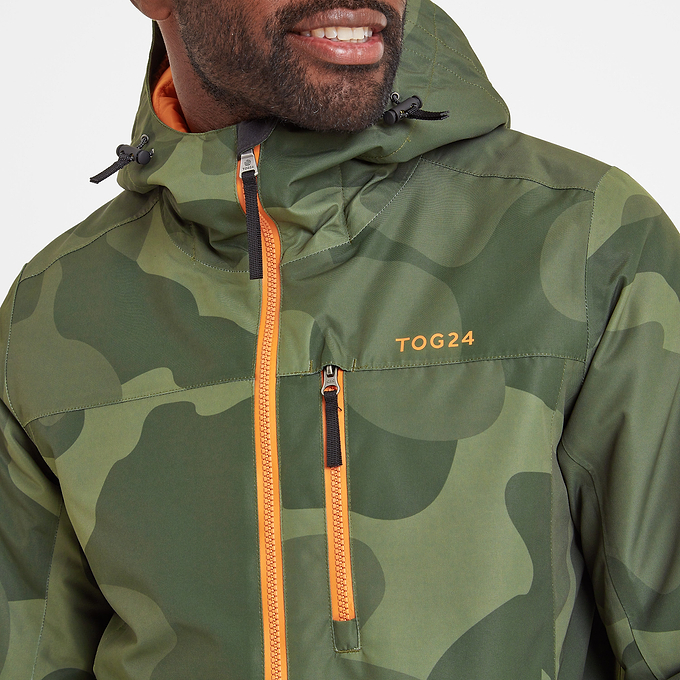 Palisade Mens Ski Jacket - Khaki Pixel Camo