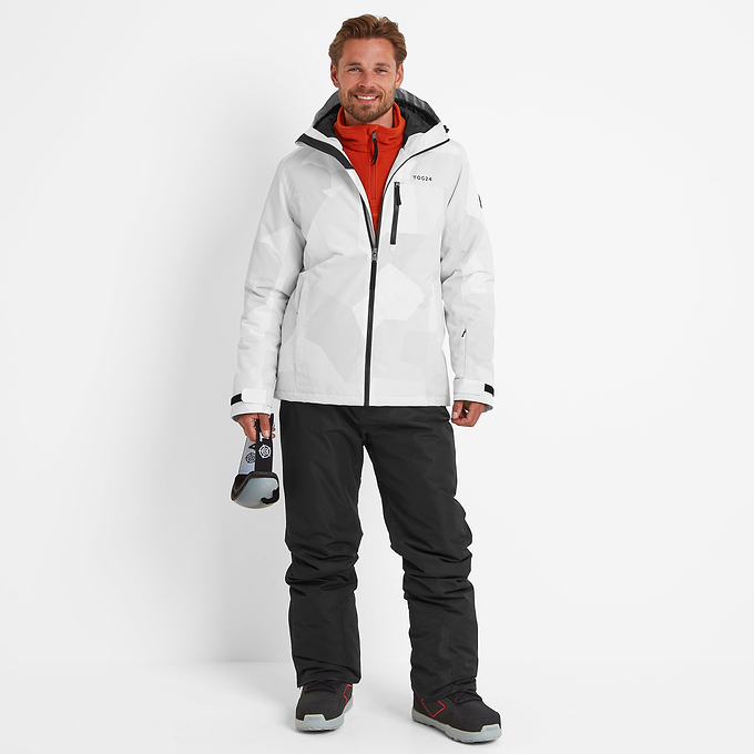Palisade Mens Ski Jacket - Light Grey Camo