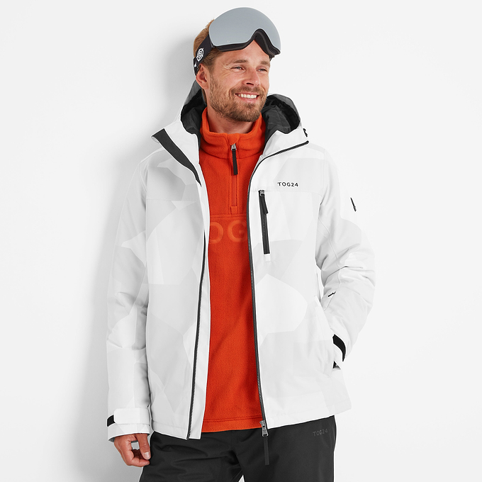 Palisade Mens Ski Jacket - Light Grey Camo