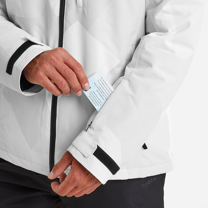 Palisade Mens Ski Jacket - Light Grey Camo