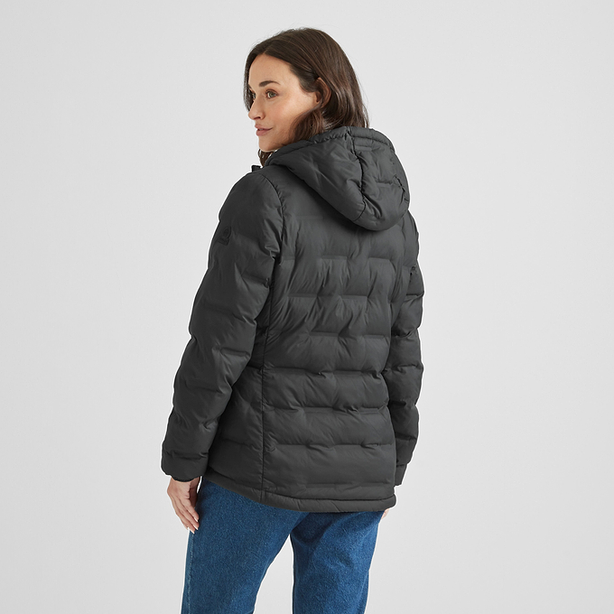 Palmer Womens Padded Jacket - Washed Black