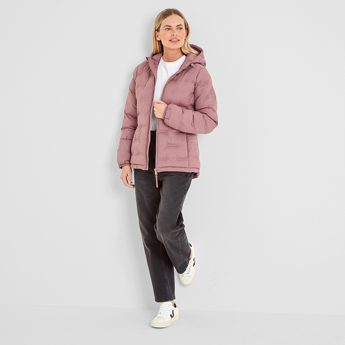 Palmer Womens Padded Jacket - Mauve