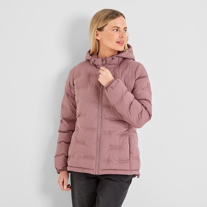 Palmer Womens Padded Jacket - Mauve