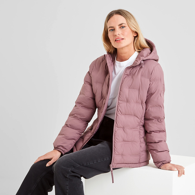 Palmer Womens Padded Jacket - Mauve