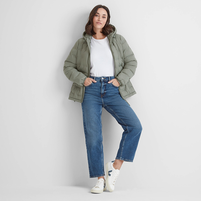 Palmer Womens Padded Jacket - Faded Khaki