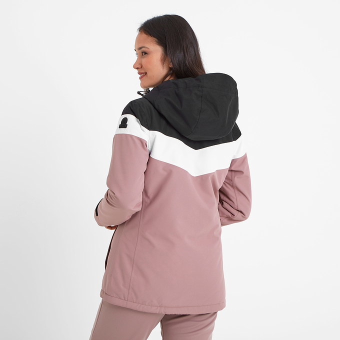 Panorama Womens Ski Jacket - Black/Faded Pink