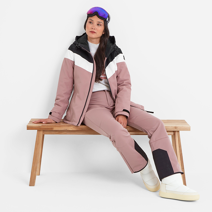 Panorama Womens Ski Jacket - Black/Faded Pink