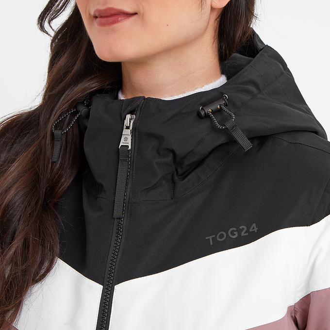 Panorama Womens Ski Jacket - Black/Faded Pink