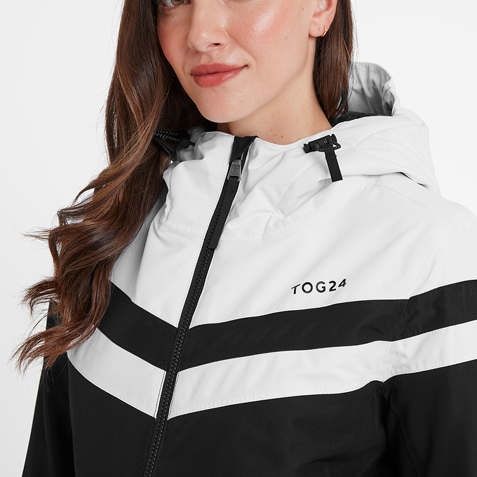 Panorama Womens Ski Jacket - Black/Optic White