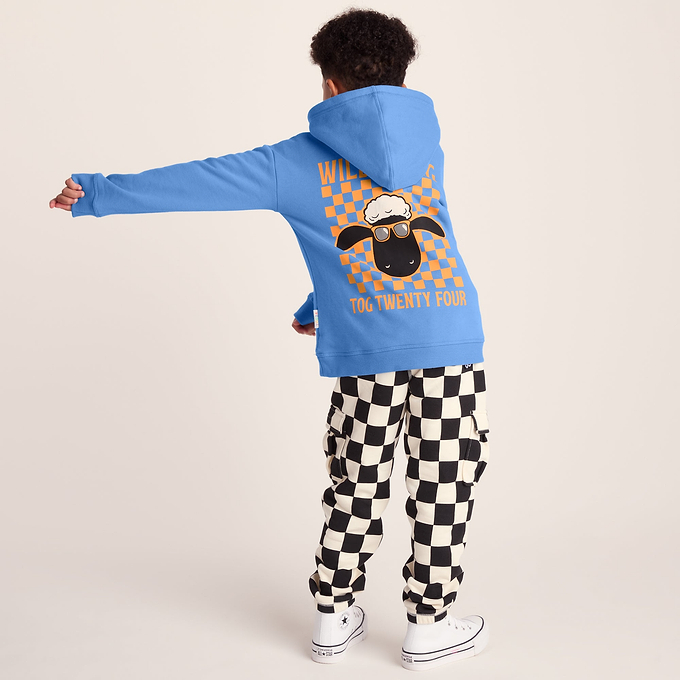 Pelibuey Kids Shaun the Sheep Hoody - Bluebell