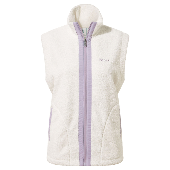 Peyton Womens Sherpa Gilet - Vanilla