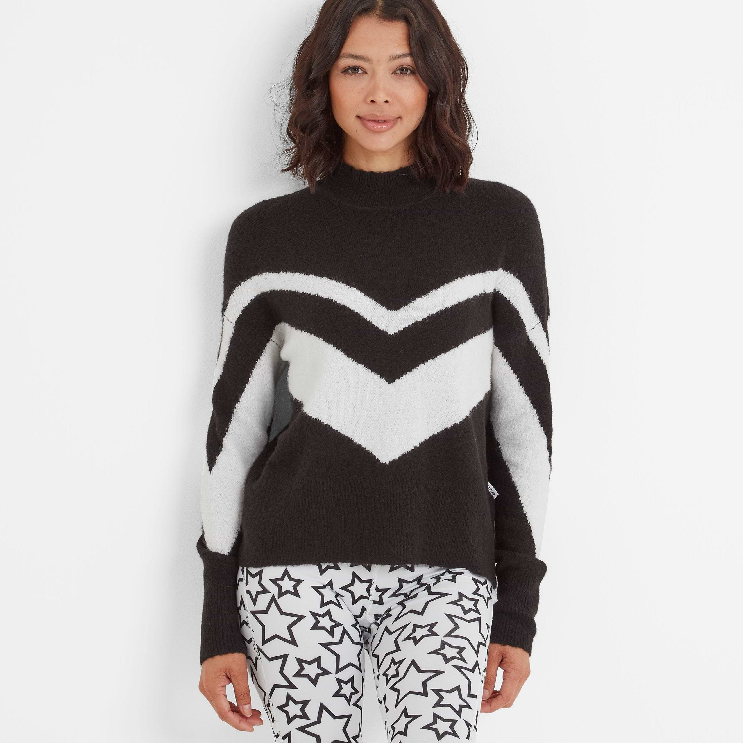 Black and white jumper womens hotsell